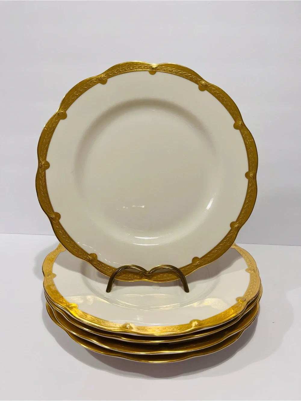 Antique Theodore Haviland New York Made in America Diner Plates Set of 5 Rare